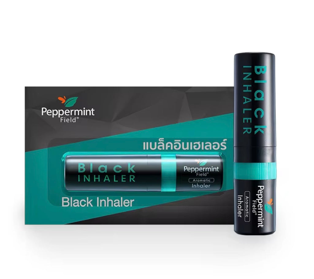 Peppermint Field Black Inhaler – Aromatic Nasal Inhaler